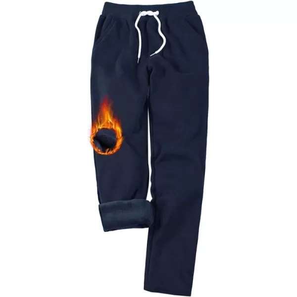 Gihuo Women's Fleece Lined Pants Sweat Pants Casual Sweatpants