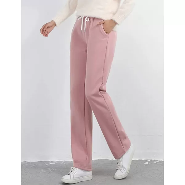 Gihuo Women's Fleece Lined Pants Sweat Pants Casual Sweatpants