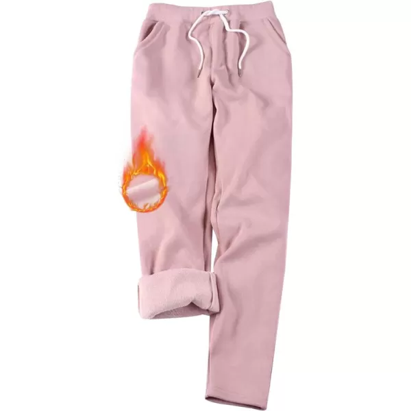 Gihuo Women's Fleece Lined Pants Sweat Pants Casual Sweatpants