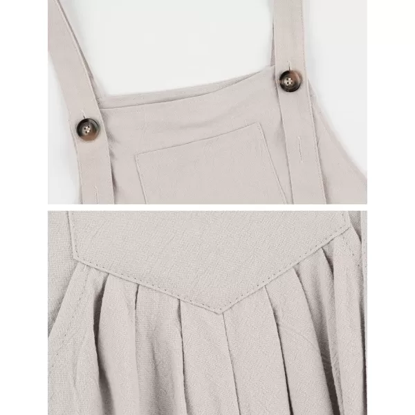 Gihuo Women's Loose Fit Fashion Overalls Wide Leg Baggy Bib Overalls Jumpsuit
