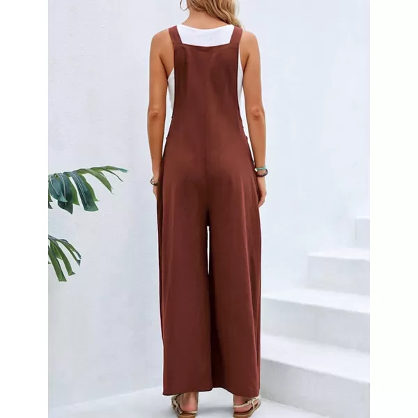Gihuo Women's Loose Fit Fashion Overalls Wide Leg Baggy Bib Overalls Jumpsuit