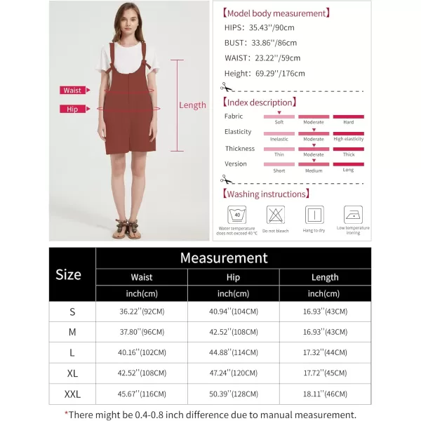 Gihuo Women's Loose Fit Short Overalls Cotton Linen Overalls Shorts Summer Romper Shortalls for Women