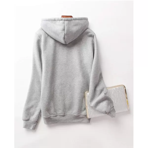 Gihuo Women's Sherpa Fleece Lined Hoodie Zip Up Hooded Sweatshirt Jacket