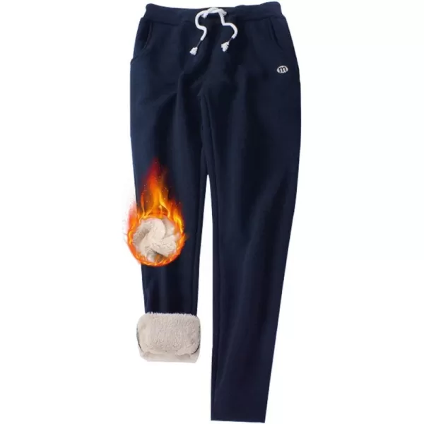 Gihuo Women's Sherpa Lined Sweatpants Winter Casual Jogger Sweat Pants