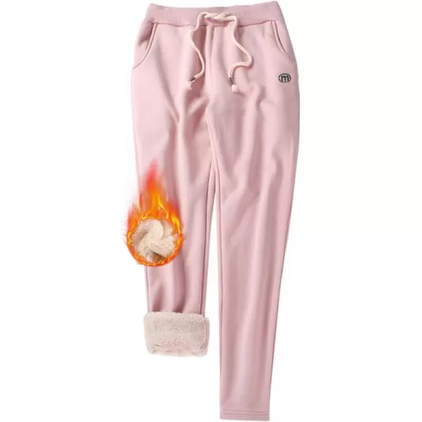 Gihuo Women's Sherpa Lined Sweatpants Winter Casual Jogger Sweat Pants