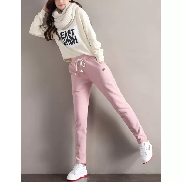 Gihuo Women's Sherpa Lined Sweatpants Winter Casual Jogger Sweat Pants