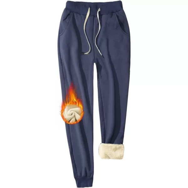 Gihuo Women's Sherpa Lined Sweatpants Winter Jogger Sweatpants