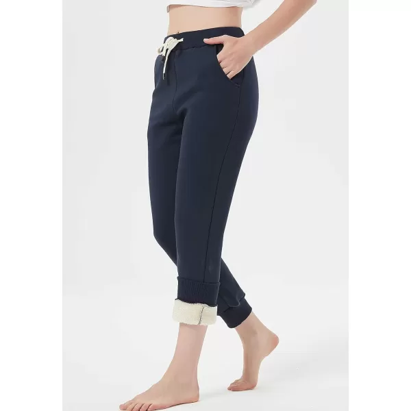 Gihuo Women's Sherpa Lined Sweatpants Winter Jogger Sweatpants