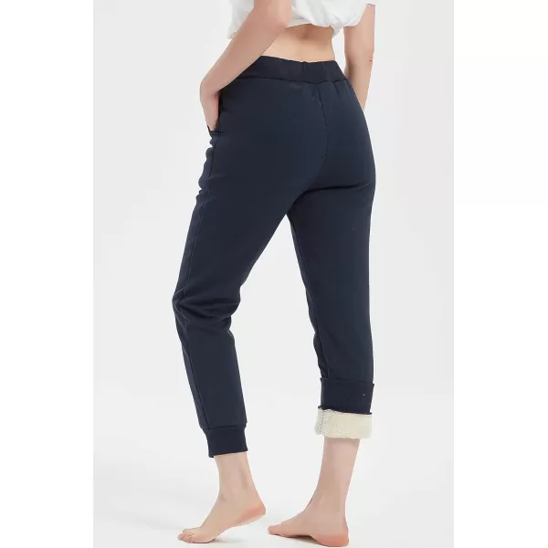 Gihuo Women's Sherpa Lined Sweatpants Winter Jogger Sweatpants