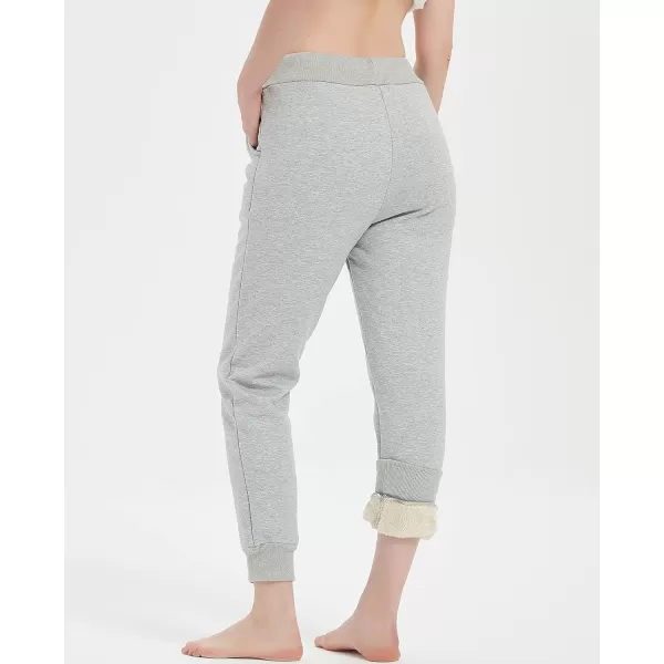 Gihuo Women's Sherpa Lined Sweatpants Winter Jogger Sweatpants