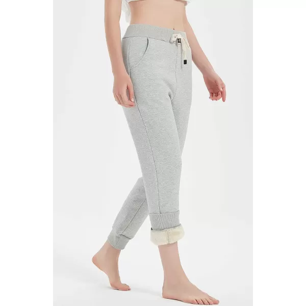 Gihuo Women's Sherpa Lined Sweatpants Winter Jogger Sweatpants