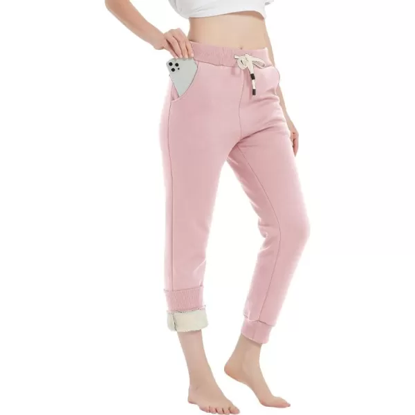 Gihuo Women's Sherpa Lined Sweatpants Winter Jogger Sweatpants