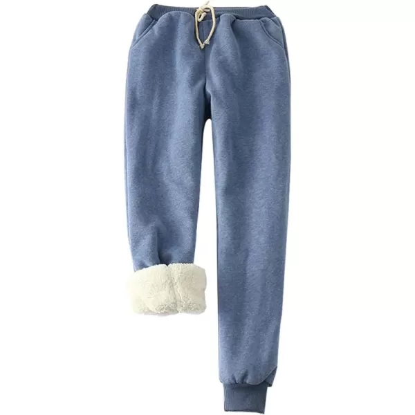 Gihuo Women's Winter Warm Fleece Pants Sherpa Lined Sweatpants Jogger Track Pants