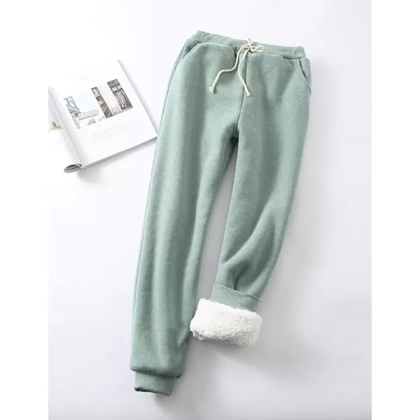 Gihuo Women's Winter Warm Fleece Pants Sherpa Lined Sweatpants Jogger Track Pants