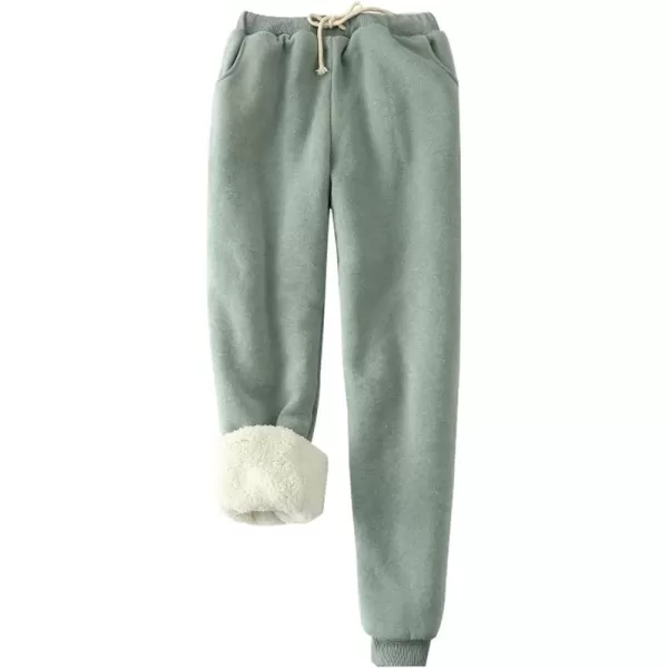 Gihuo Women's Winter Warm Fleece Pants Sherpa Lined Sweatpants Jogger Track Pants