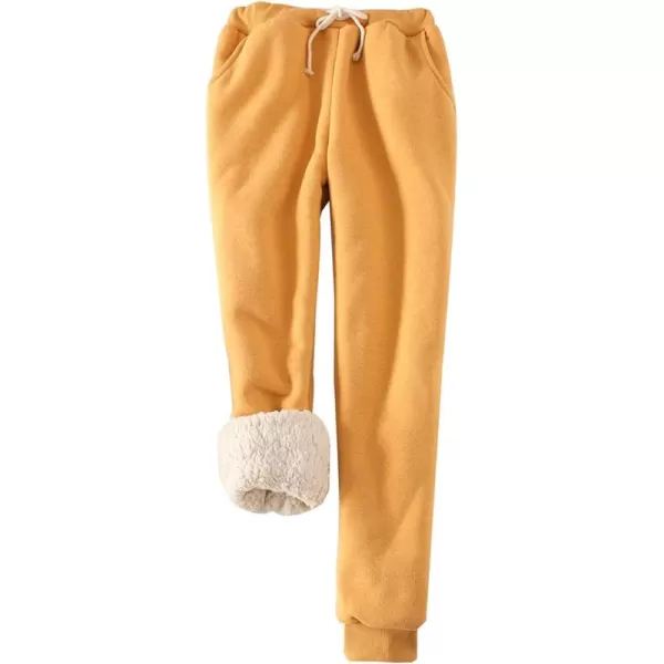 Gihuo Women's Winter Warm Fleece Pants Sherpa Lined Sweatpants Jogger Track Pants