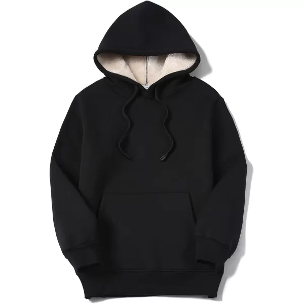 Gihuo Women's Winter Warm Hoodie Sherpa Fleece Lined Pullover Hoodie Hooded Sweatshirt