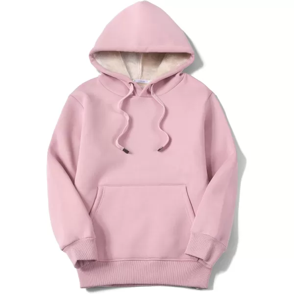 Gihuo Women's Winter Warm Hoodie Sherpa Fleece Lined Pullover Hoodie Hooded Sweatshirt