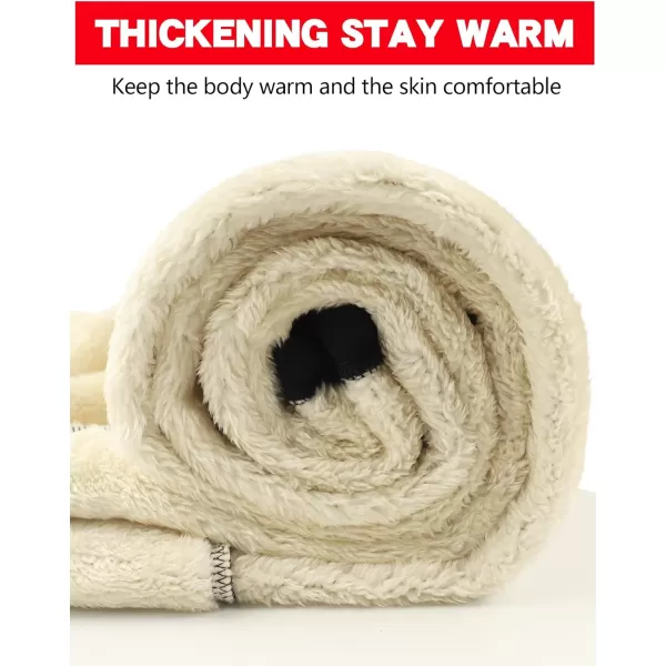 Gihuo Men's Fleece Pants Winter Sherpa Lined Sweatpants Thick Joggers Pants Open Bottom Track Pants