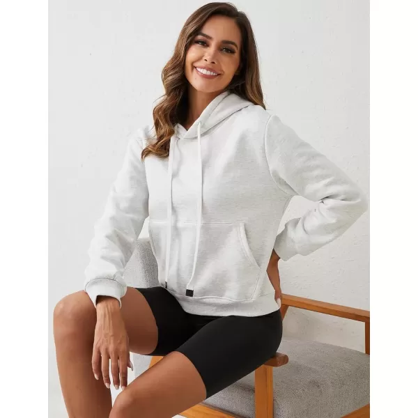 imageGihuo Womens Winter Warm Hoodie Sherpa Fleece Lined Pullover Hoodie Hooded Sweatshirt Heavyweight Casual Tops02 White