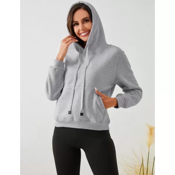 imageGihuo Womens Winter Warm Hoodie Sherpa Fleece Lined Pullover Hoodie Hooded Sweatshirt Heavyweight Casual Tops02lightgrey