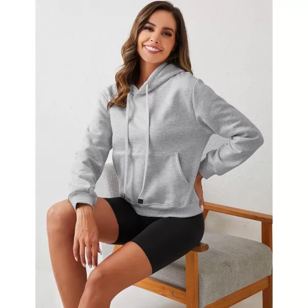 imageGihuo Womens Winter Warm Hoodie Sherpa Fleece Lined Pullover Hoodie Hooded Sweatshirt Heavyweight Casual Tops02lightgrey