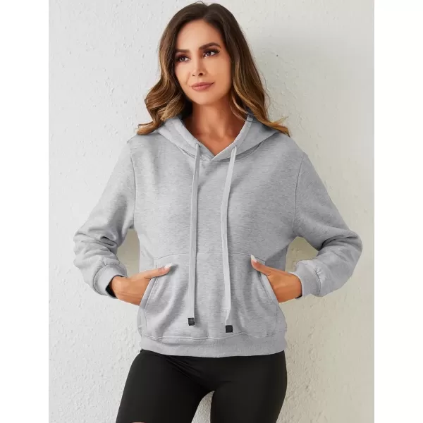 imageGihuo Womens Winter Warm Hoodie Sherpa Fleece Lined Pullover Hoodie Hooded Sweatshirt Heavyweight Casual Tops02lightgrey
