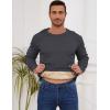 imageGihuo Mens Crewneck Sweatshirt Winter Warm Sherpa Lined Pullover Fleece Top SweatshirtDarkgrey