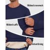 imageGihuo Mens Crewneck Sweatshirt Winter Warm Sherpa Lined Pullover Fleece Top SweatshirtNavy