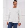 imageGihuo Mens Crewneck Sweatshirt Winter Warm Sherpa Lined Pullover Fleece Top SweatshirtWhite
