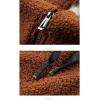 imageGihuo Mens Winter Sherpa Lined Hoodie Zip Up Sweatshirt Heavyweight Warm Fleece Jacket with Pockets02brown Sherpa Shell