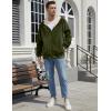 imageGihuo Mens Winter Sherpa Lined Hoodie Zip Up Sweatshirt Heavyweight Warm Fleece Jacket with Pockets03 Army Fleece Shell