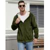 imageGihuo Mens Winter Sherpa Lined Hoodie Zip Up Sweatshirt Heavyweight Warm Fleece Jacket with Pockets03 Army Fleece Shell
