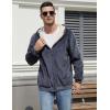 imageGihuo Mens Winter Sherpa Lined Hoodie Zip Up Sweatshirt Heavyweight Warm Fleece Jacket with Pockets03 Greyfleece Shell