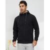 imageGihuo Mens Winter Sherpa Lined Hoodie Zip Up Sweatshirt Heavyweight Warm Fleece Jacket with Pockets04 Black