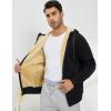 imageGihuo Mens Winter Sherpa Lined Hoodie Zip Up Sweatshirt Heavyweight Warm Fleece Jacket with Pockets04 Black
