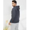 imageGihuo Mens Winter Sherpa Lined Hoodie Zip Up Sweatshirt Heavyweight Warm Fleece Jacket with Pockets04 Grey
