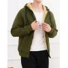 imageGihuo Mens Winter Sherpa Lined Hoodie Zip Up Sweatshirt Heavyweight Warm Fleece Jacket with PocketsArmy