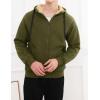imageGihuo Mens Winter Sherpa Lined Hoodie Zip Up Sweatshirt Heavyweight Warm Fleece Jacket with PocketsArmy