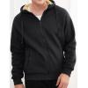 imageGihuo Mens Winter Sherpa Lined Hoodie Zip Up Sweatshirt Heavyweight Warm Fleece Jacket with PocketsBlack