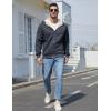 imageGihuo Mens Winter Sherpa Lined Hoodie Zip Up Sweatshirt Heavyweight Warm Fleece Jacket with PocketsDark Grey
