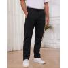 imageGihuo Mens Winter Warm Fleece Pants Sherpa Fleece Lined Jogger Pants Sweatpants2black Open Bottom