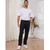 imageGihuo Mens Winter Warm Fleece Pants Sherpa Fleece Lined Jogger Pants Sweatpants2black Open Bottom