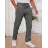 imageGihuo Mens Winter Warm Fleece Pants Sherpa Fleece Lined Jogger Pants Sweatpants2darkgrey Open Bottom