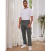 imageGihuo Mens Winter Warm Fleece Pants Sherpa Fleece Lined Jogger Pants Sweatpants2darkgrey Open Bottom