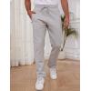 imageGihuo Mens Winter Warm Fleece Pants Sherpa Fleece Lined Jogger Pants Sweatpants2lightgrey Open Bottom