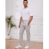 imageGihuo Mens Winter Warm Fleece Pants Sherpa Fleece Lined Jogger Pants Sweatpants2lightgrey Open Bottom