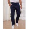 imageGihuo Mens Winter Warm Fleece Pants Sherpa Fleece Lined Jogger Pants Sweatpants2navy Open Bottom