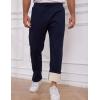 imageGihuo Mens Winter Warm Fleece Pants Sherpa Fleece Lined Jogger Pants Sweatpants2navy Open Bottom