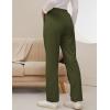 imageGihuo Sweatpants Women Fleece Lined Pants Casual Sweatpants Winter Warm Lounge Athletic Joggers Pants with PocketsArmy